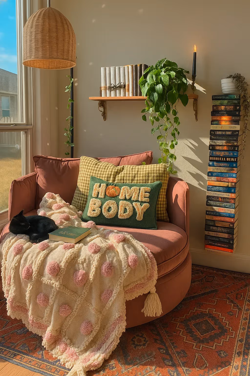 Blush Bubble Comfort Throw