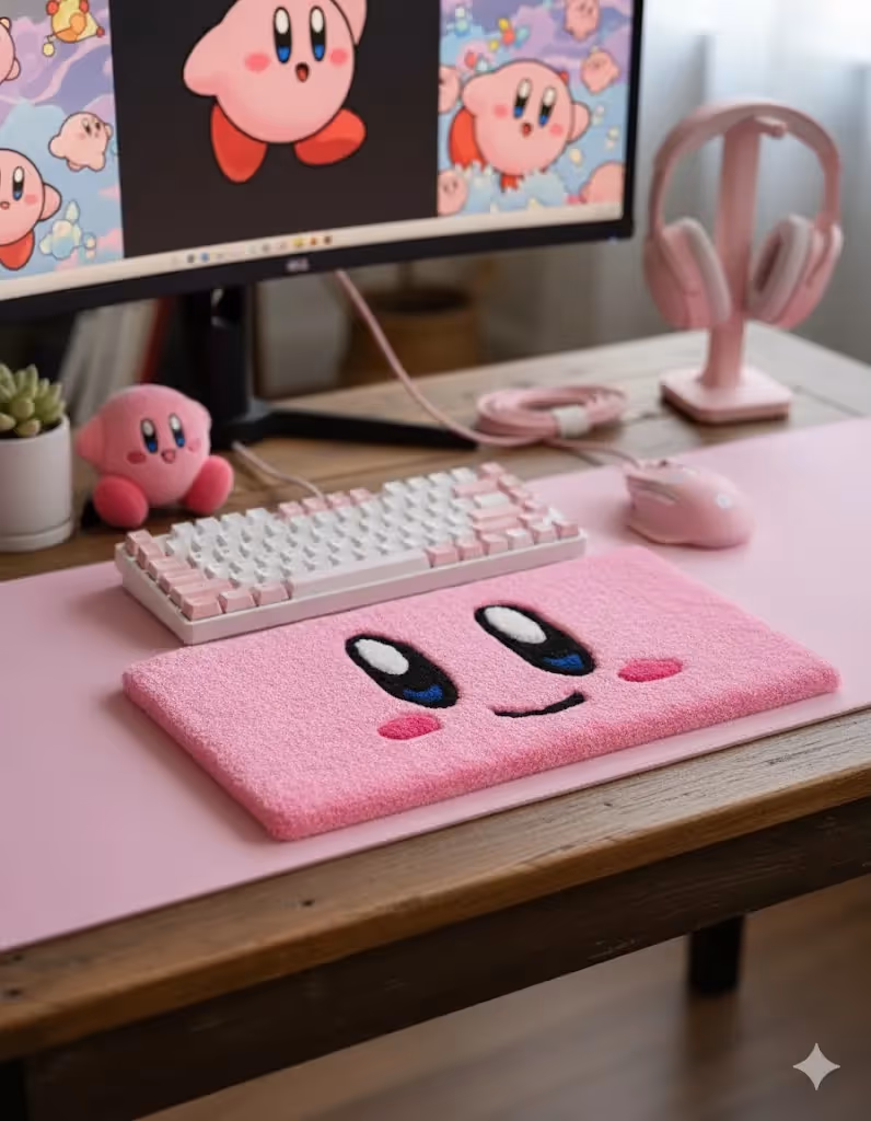 Cozy Bear Kirby Keyboard Rug - photo 3 of 4