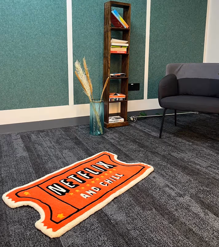 Cozy Bear Netflix Chill Rug - photo 1 of 4