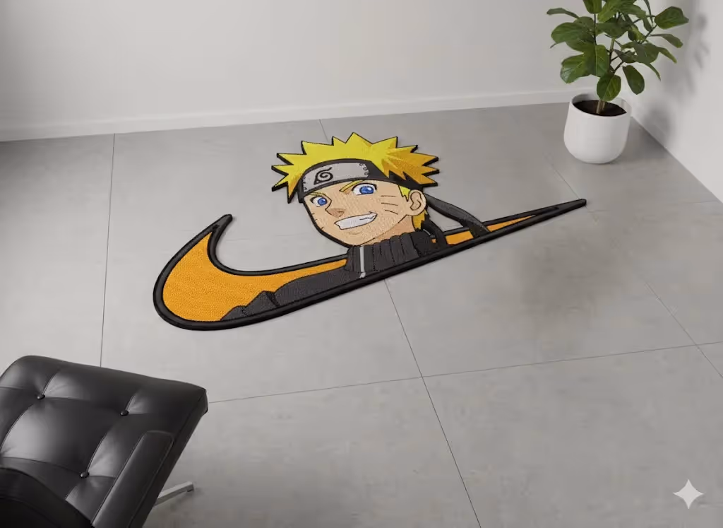 Cozy Bear Naruto Nike Rug - photo 2 of 4