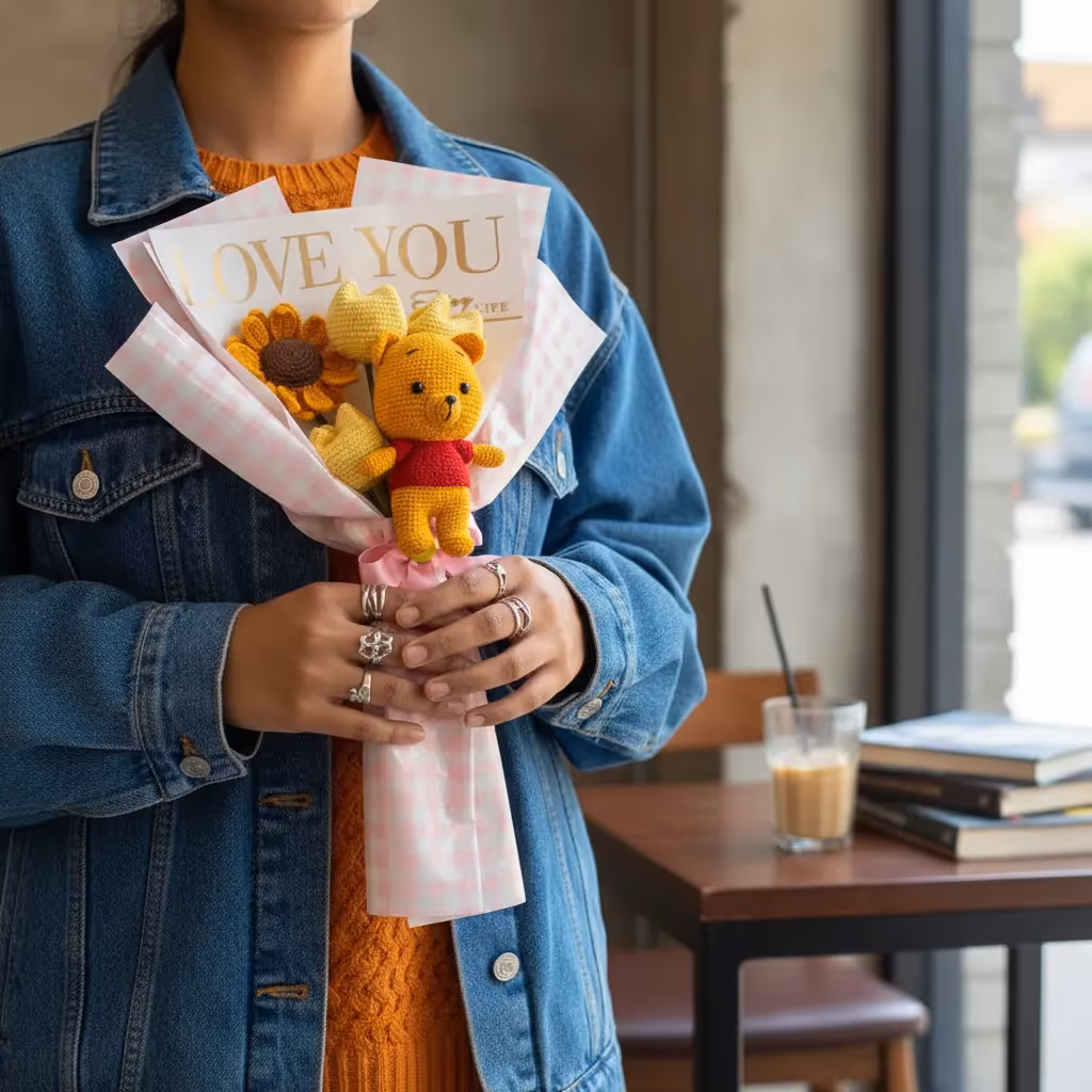 Cozy Bear Pooh Crochet Bouquet - photo 3 of 5