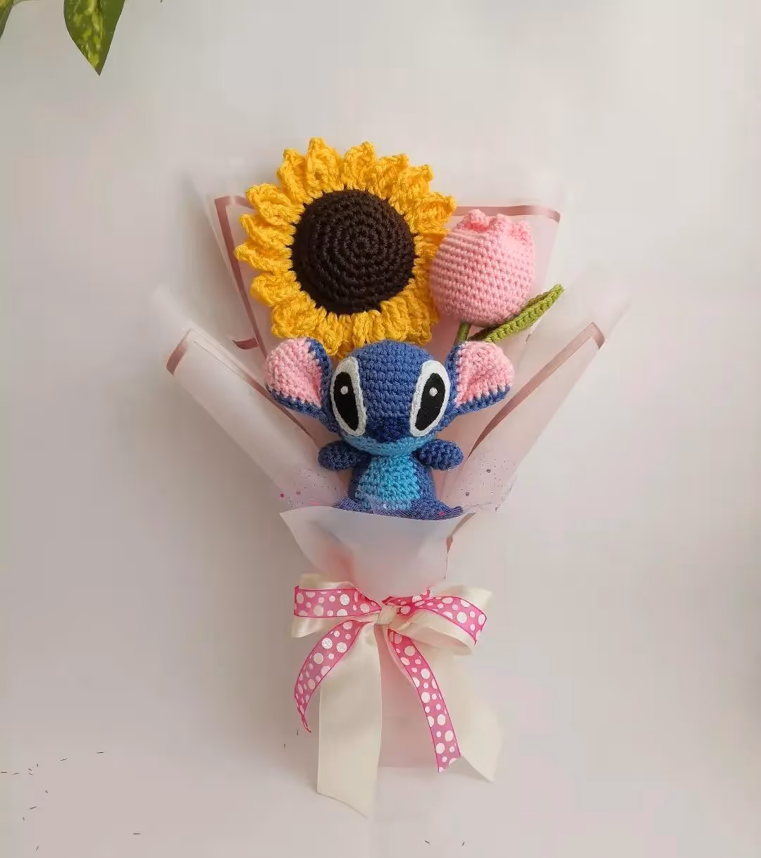 Cozy Bear Disney Stitch Bouquet Plush
