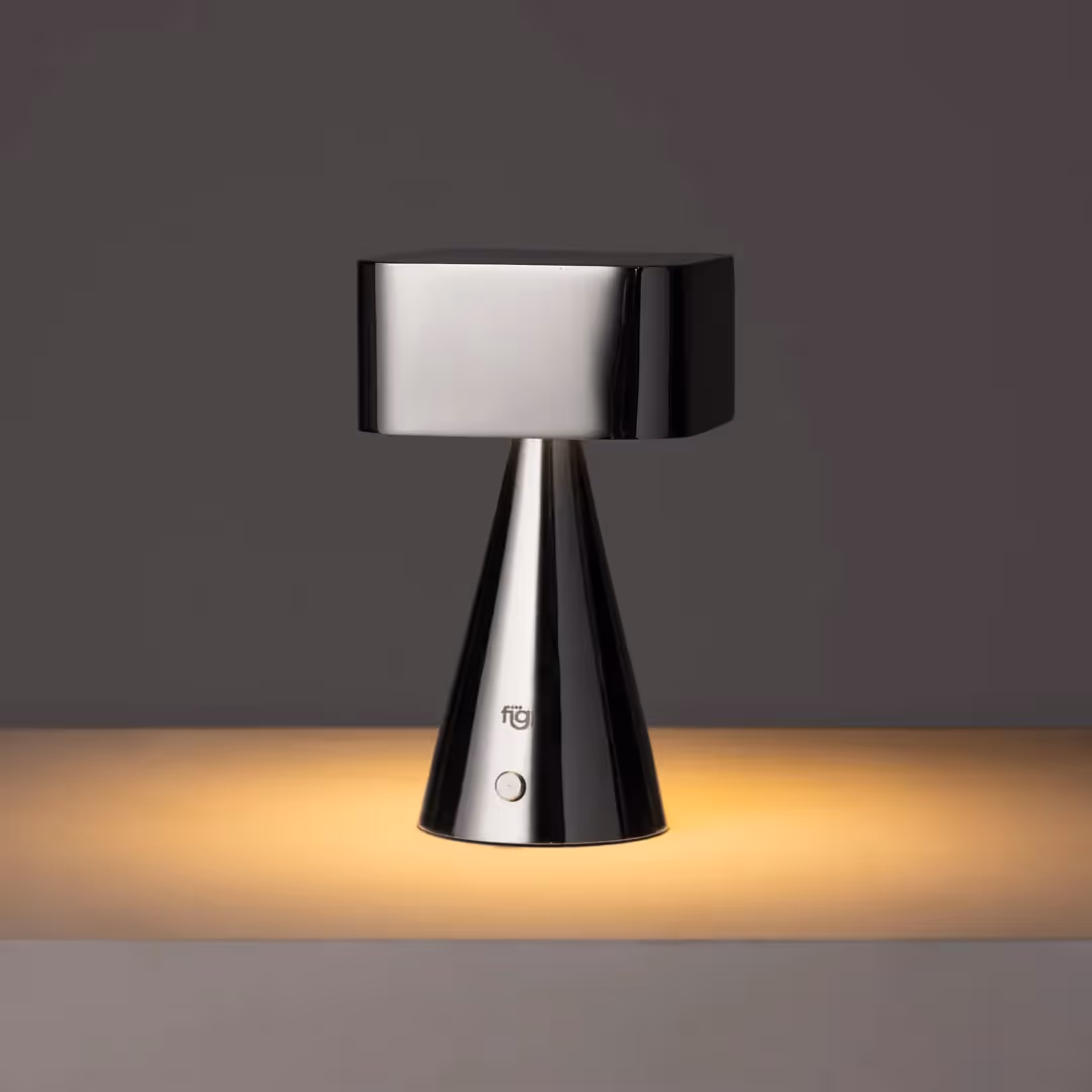 FIG Living Chrome Portable Lamp Titanium - photo 1 of 7