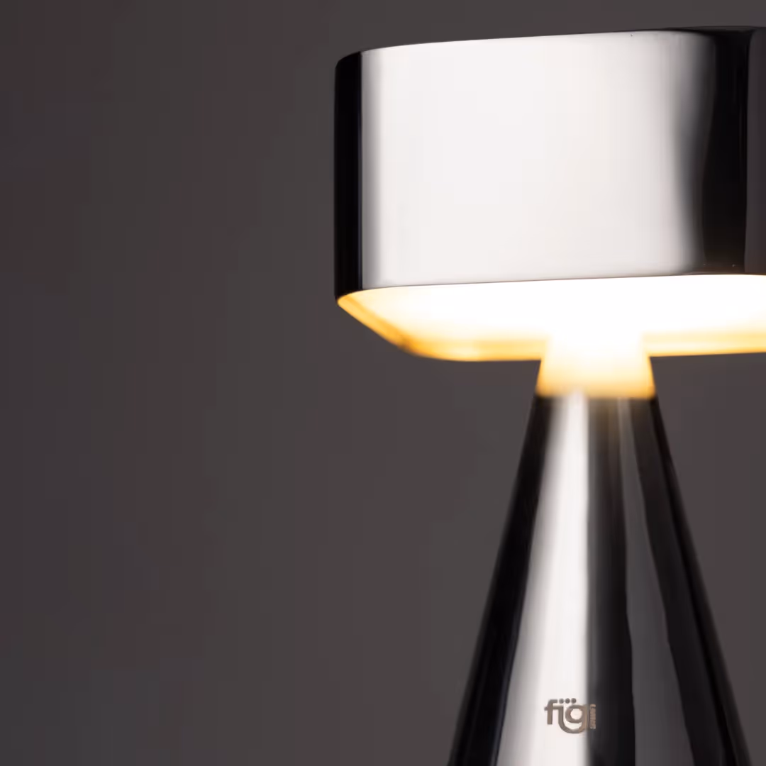 FIG Living Chrome Portable Lamp Titanium - photo 4 of 7