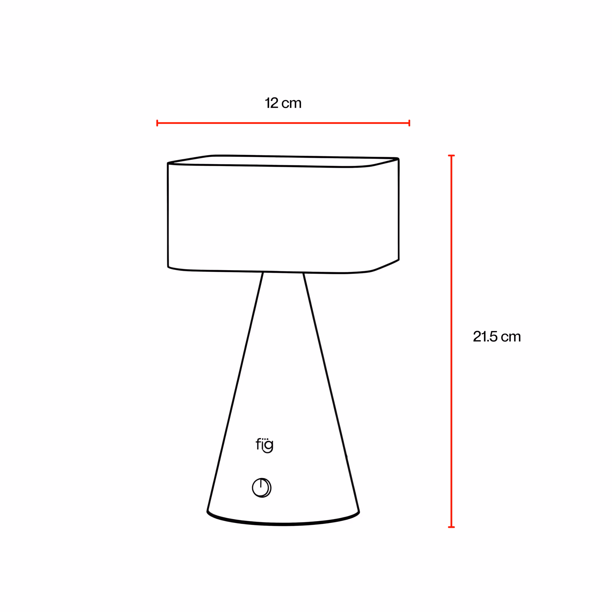 FIG Living Chrome Portable Lamp Titanium - photo 7 of 7