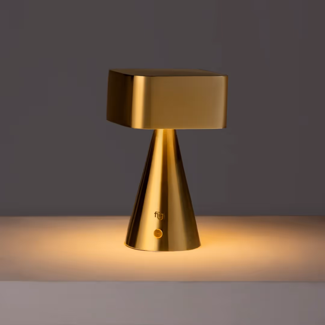 FIG Living Chrome Portable Lamp Gold - photo 1 of 8