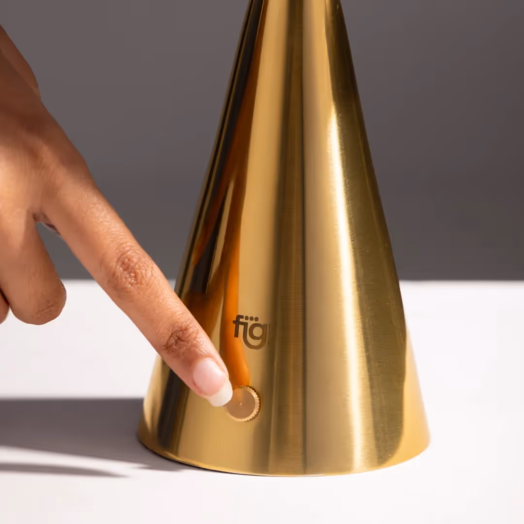 FIG Living Chrome Portable Lamp Gold - photo 2 of 8