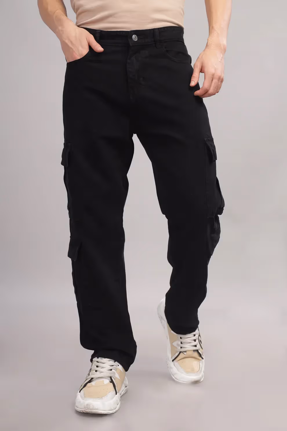 FOULCHILD Black Cargo Denim - photo 1 of 4