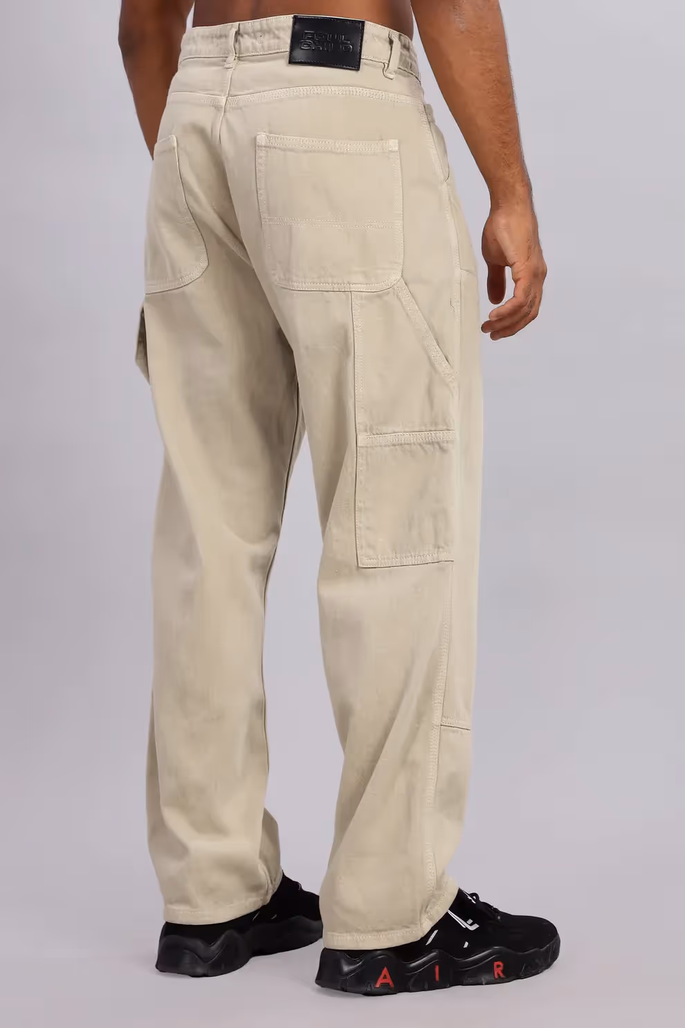 FOULCHILD Beige Carpenter Jeans - photo 3 of 4
