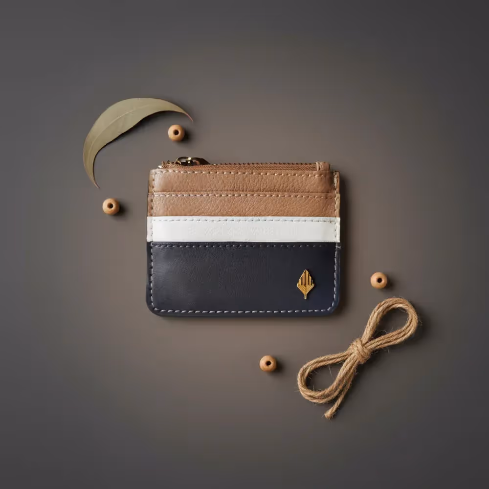 Green Hermitage Iris Zip Card Wallet - photo 1 of 4
