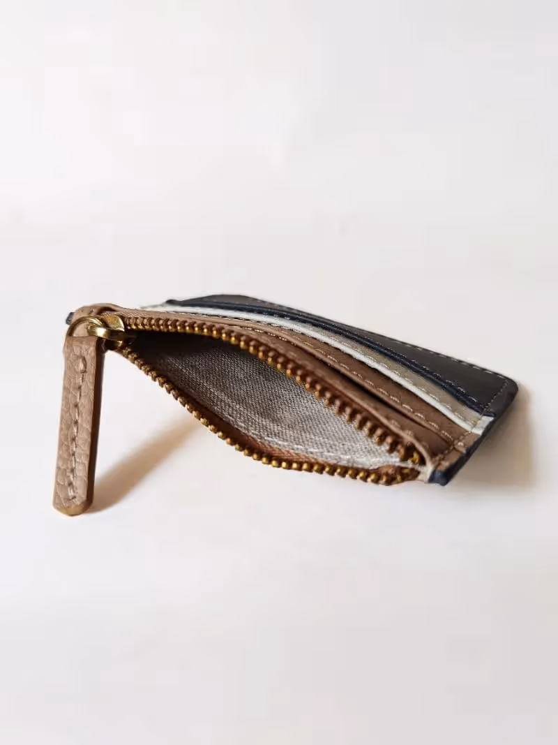 Green Hermitage Iris Zip Card Wallet - photo 3 of 4