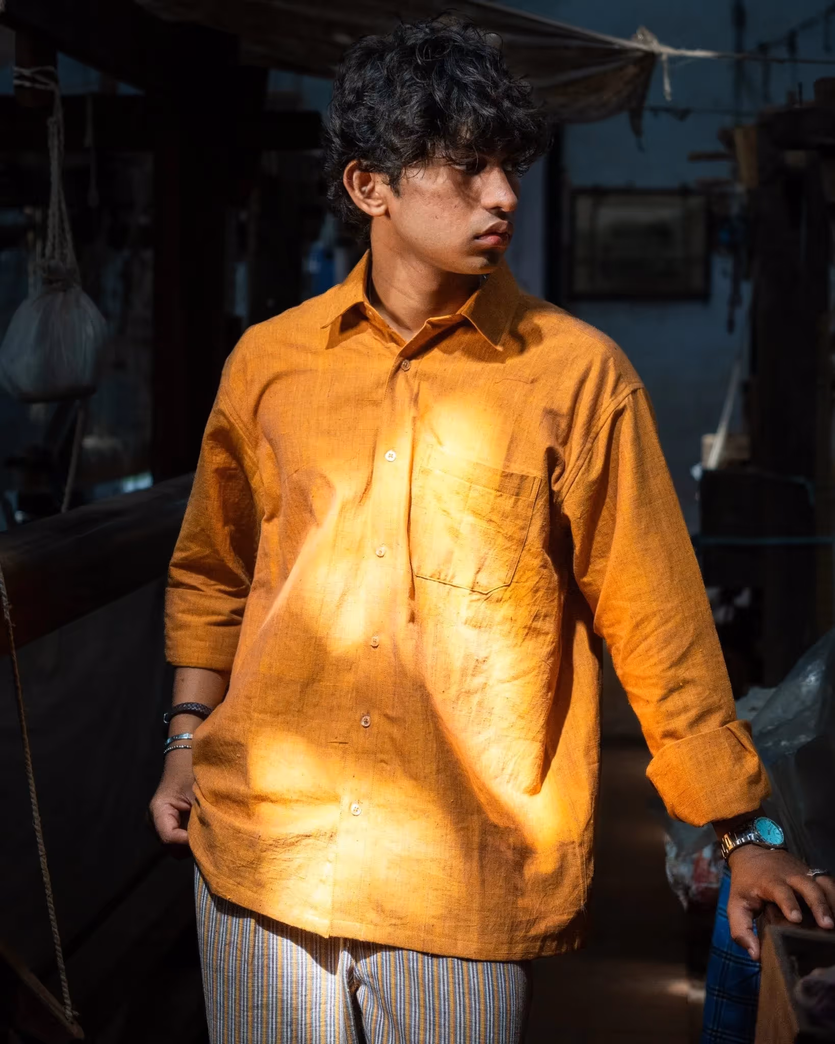 Kaaro Amber Full Sleeve Shirt - Handspun & Handwoven - photo 2 of 3
