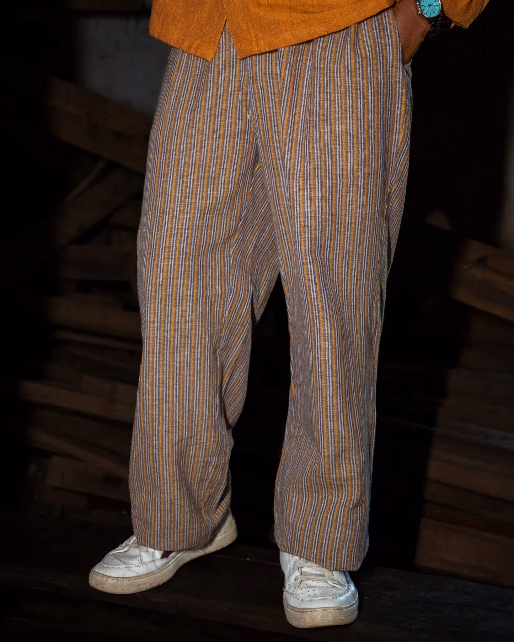 Kaaro Dusk Striped Handwoven Trousers – Relaxed Fit - photo 2 of 4