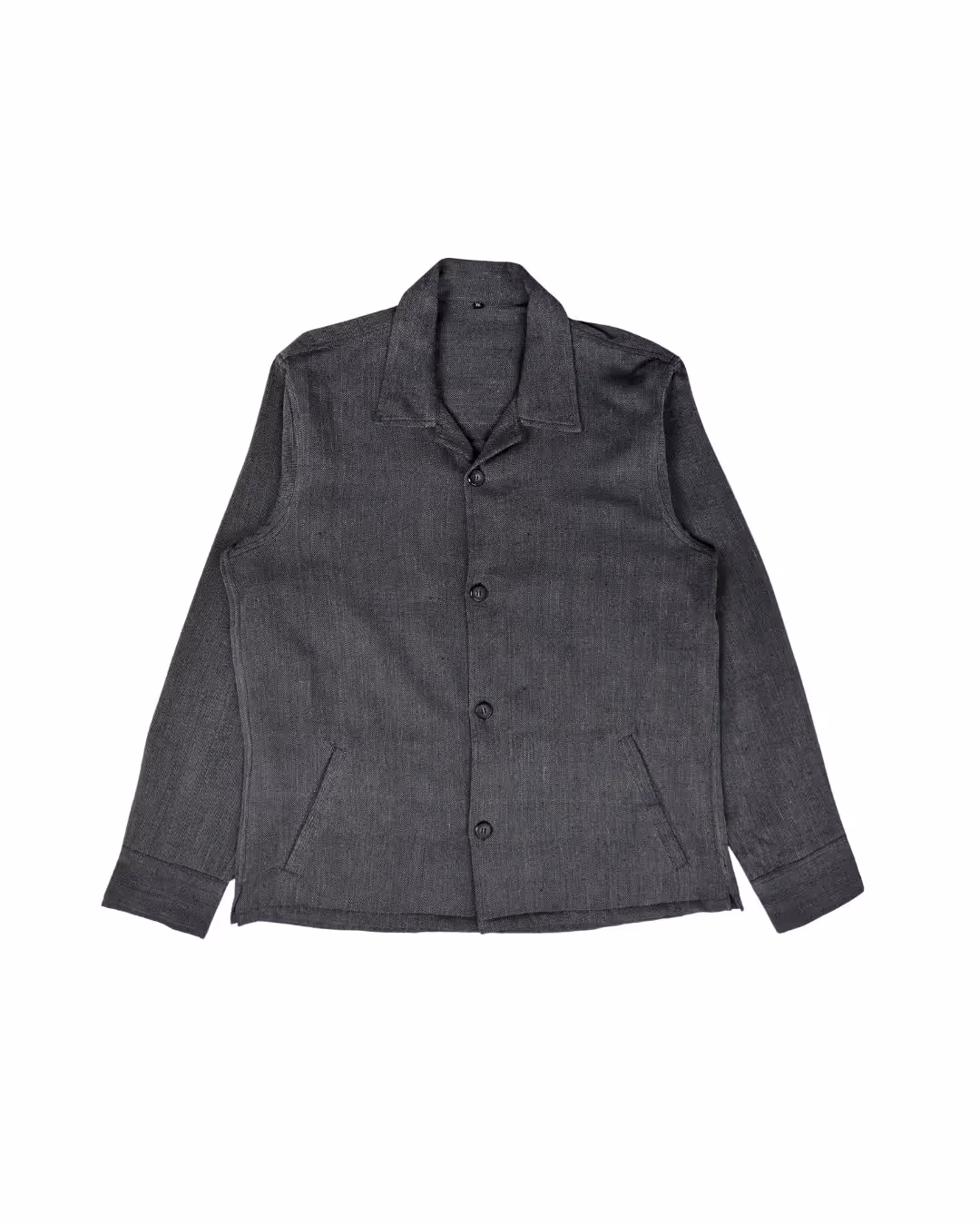 Kaaro Handwoven Cotton Overshirt – Space Grey - photo 1 of 3