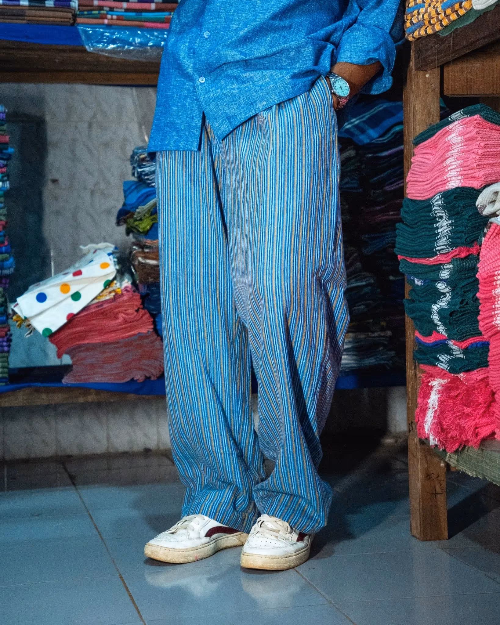 Kaaro Horizon Striped Handwoven Trousers – Relaxed Fit - photo 4 of 4