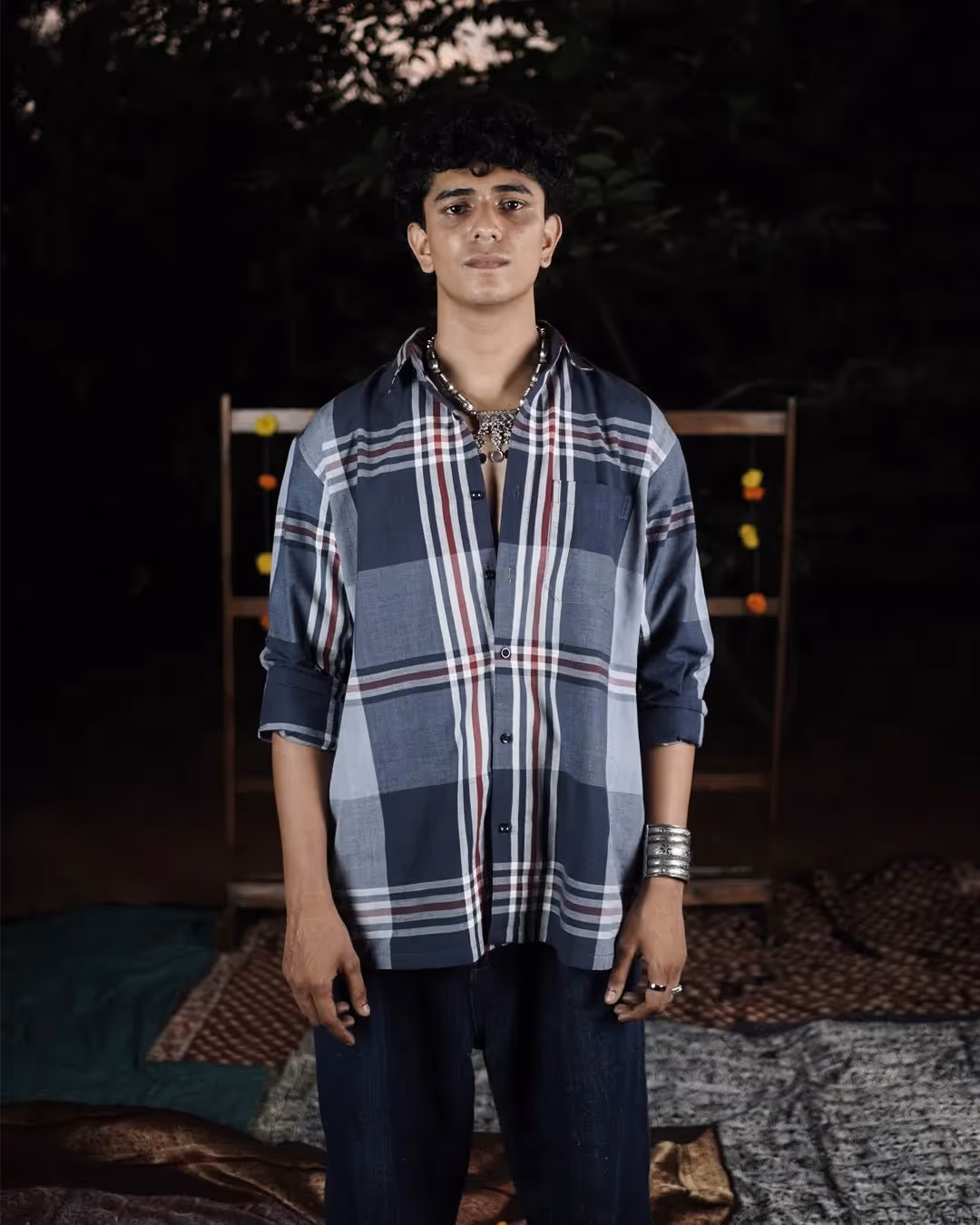 Kaaro Monsoon Quiet Handwoven Full Sleeve Shirt - photo 1 of 5