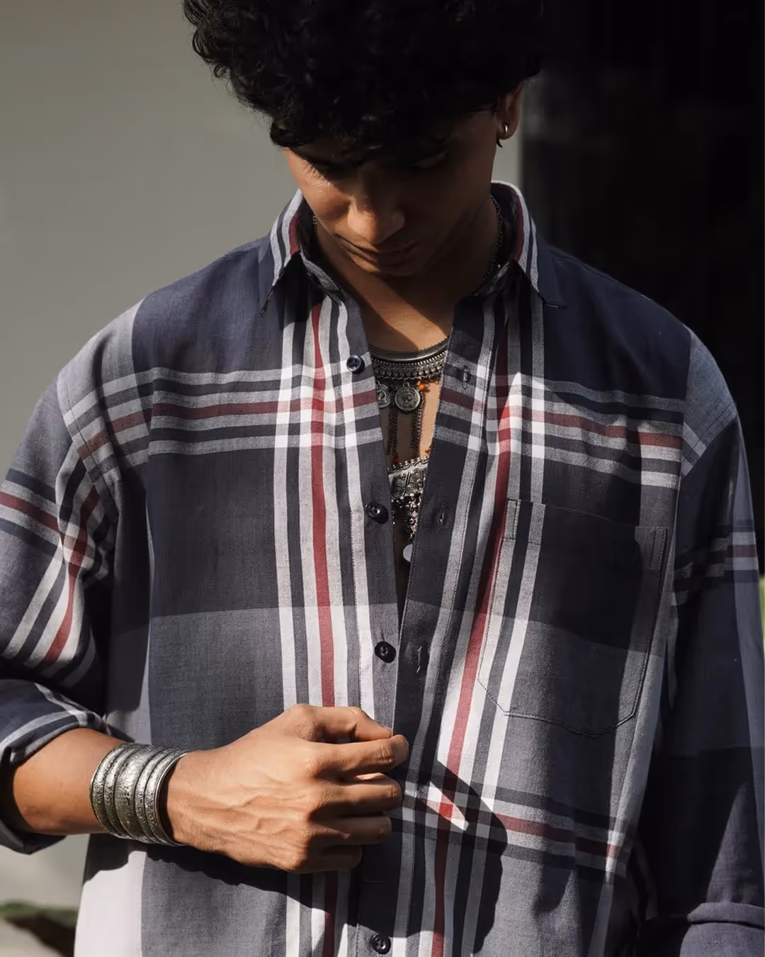 Kaaro Monsoon Quiet Handwoven Full Sleeve Shirt - photo 5 of 5