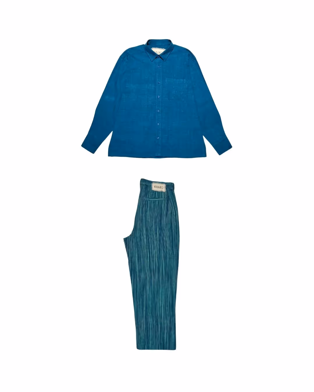 Kaaro Ocean Haze & Tide Handwoven Co-ord Set – 100% Cotton, Made With Love - photo 1 of 4