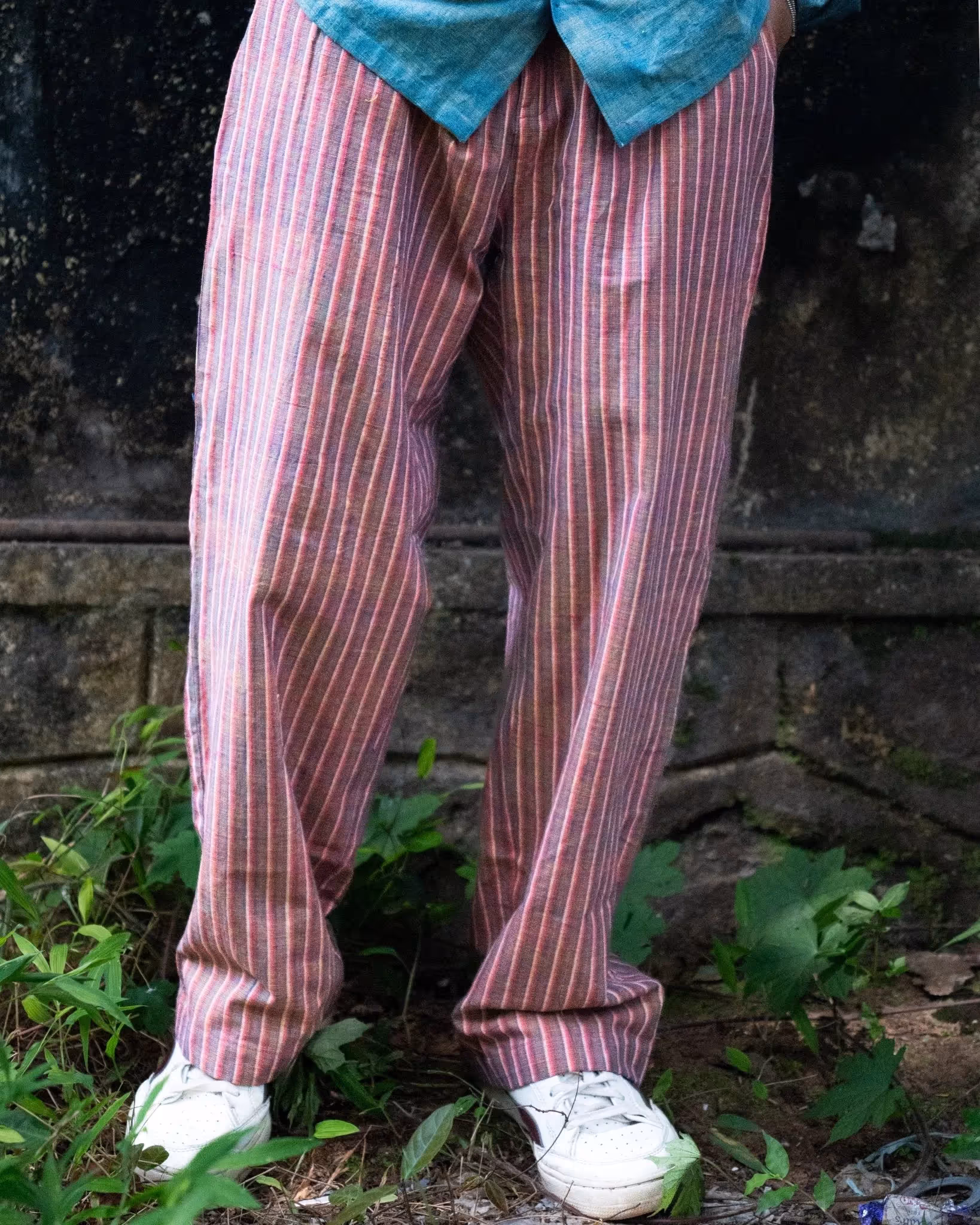 Kaaro Russet Striped Handwoven Trousers – Relaxed Fit - photo 2 of 3