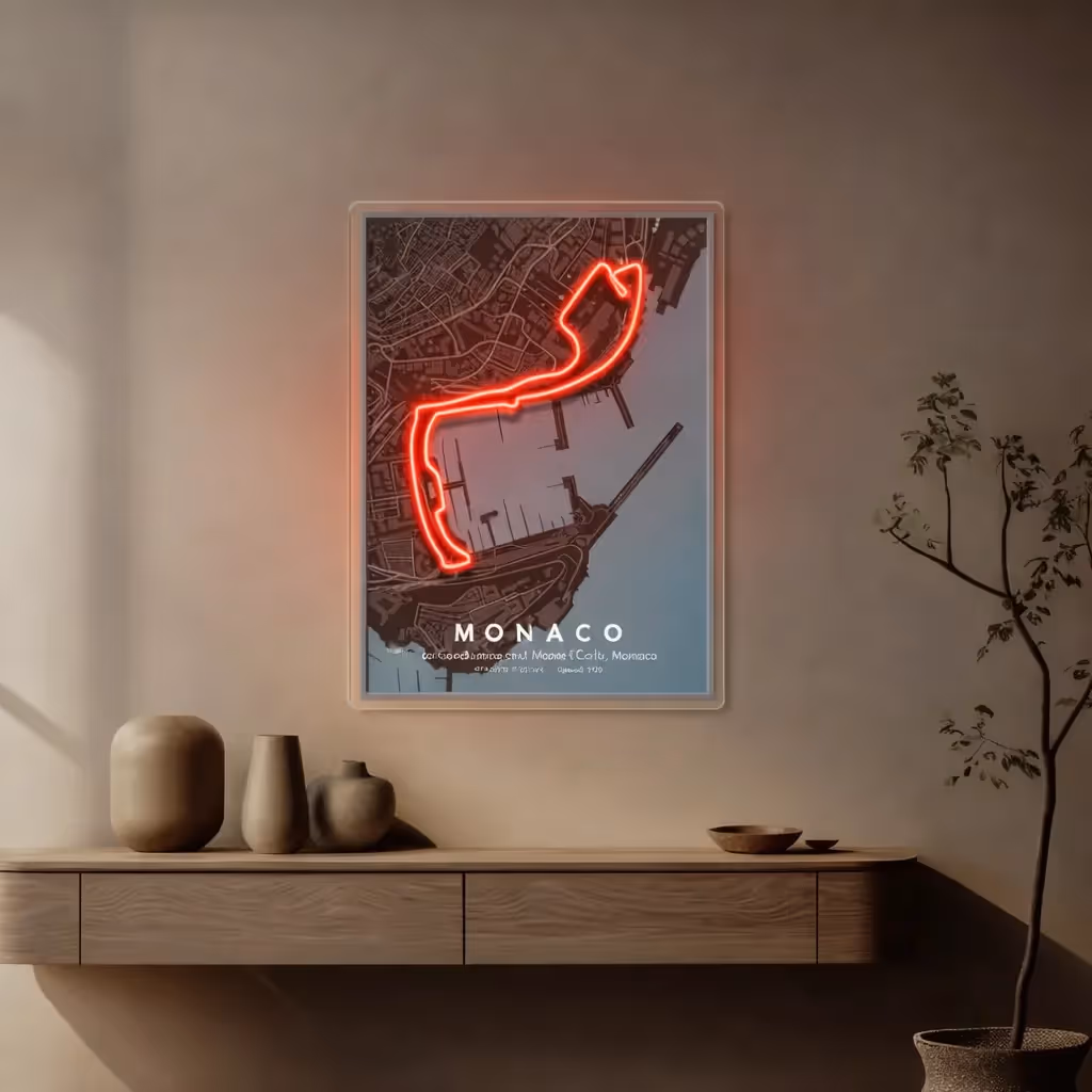 1lessidiot Circuit de Monaco Neon LED - photo 1 of 3