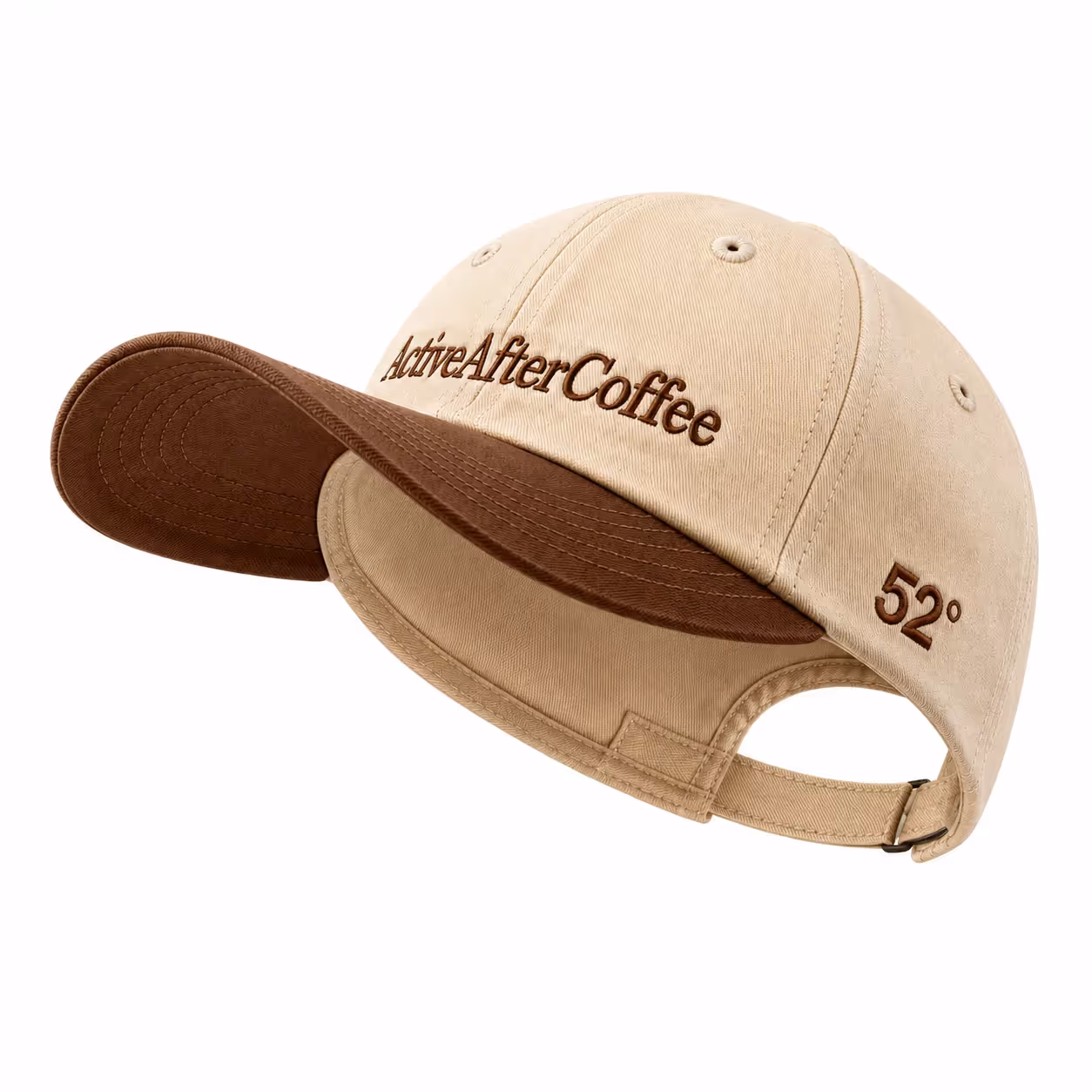 Active After Coffee Cream Cotton Baseball Cap  image 3