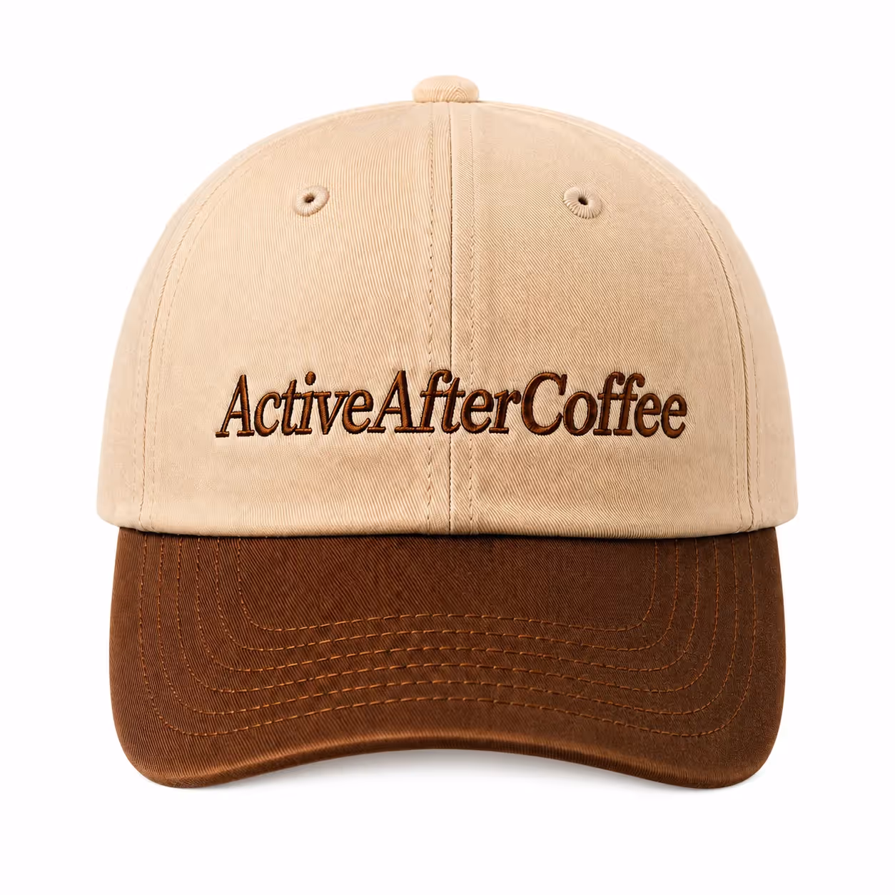 Active After Coffee Cream Cotton Baseball Cap  image 4
