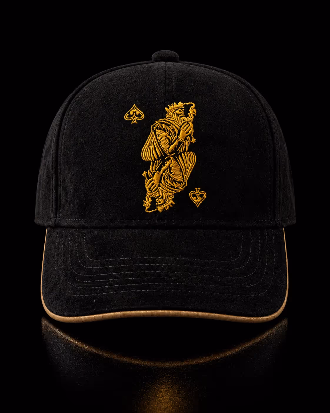 Badshah Black Suede Baseball Cap image 4