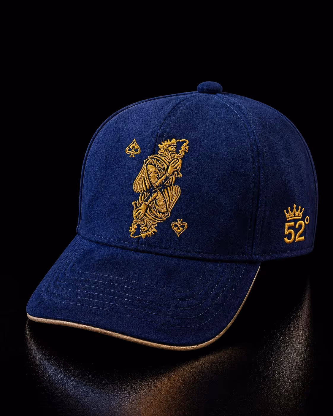 Badshah Blue Suede Baseball Cap  image 1