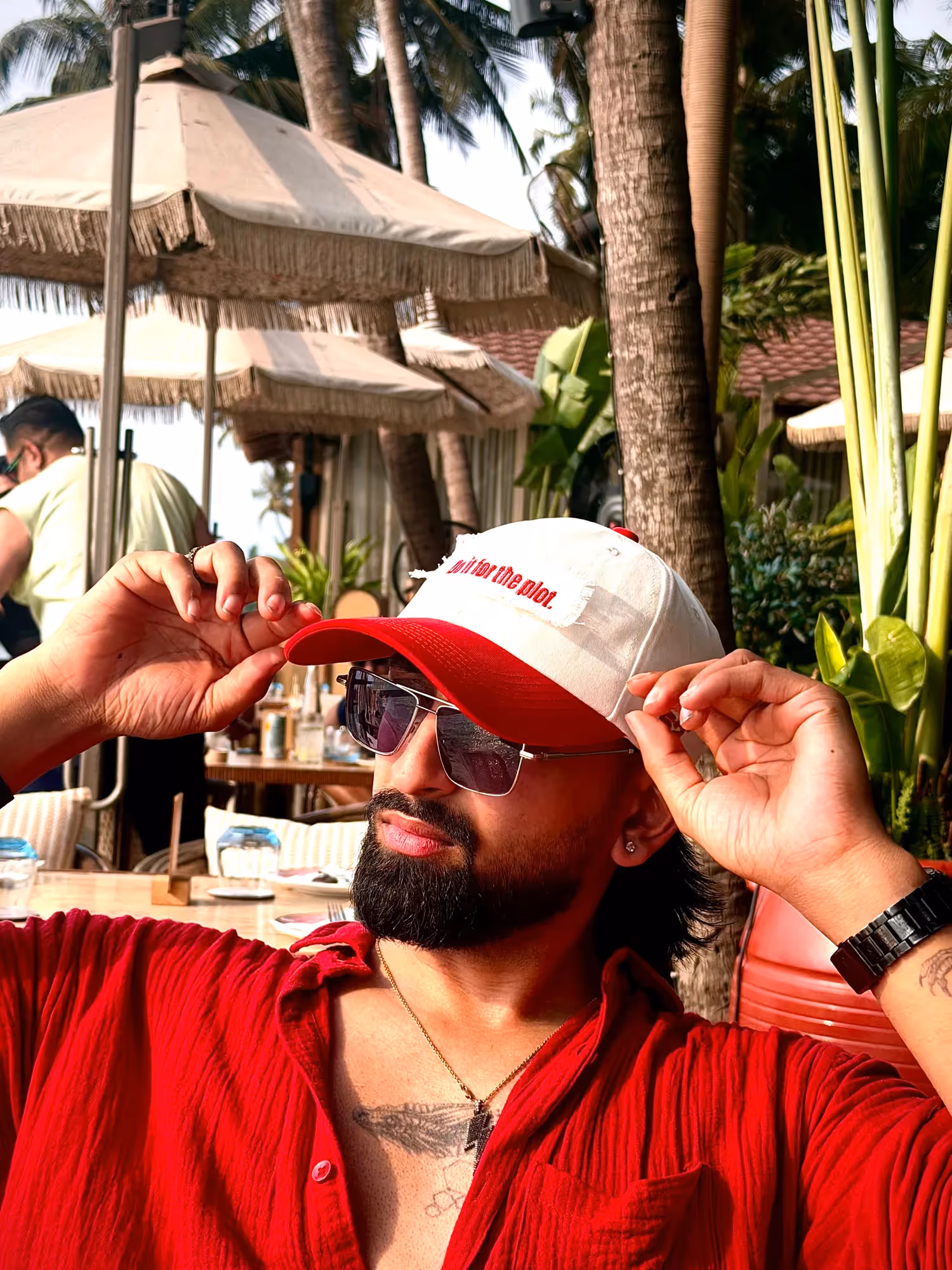 Do It For The Plot Off-White Cotton Baseball Cap  image 2