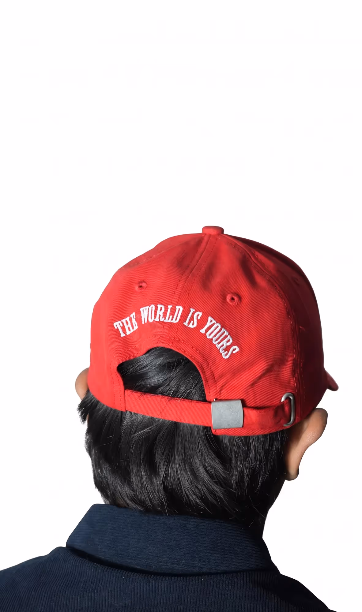 Gods Favourite Red Cotton Baseball Cap image 4