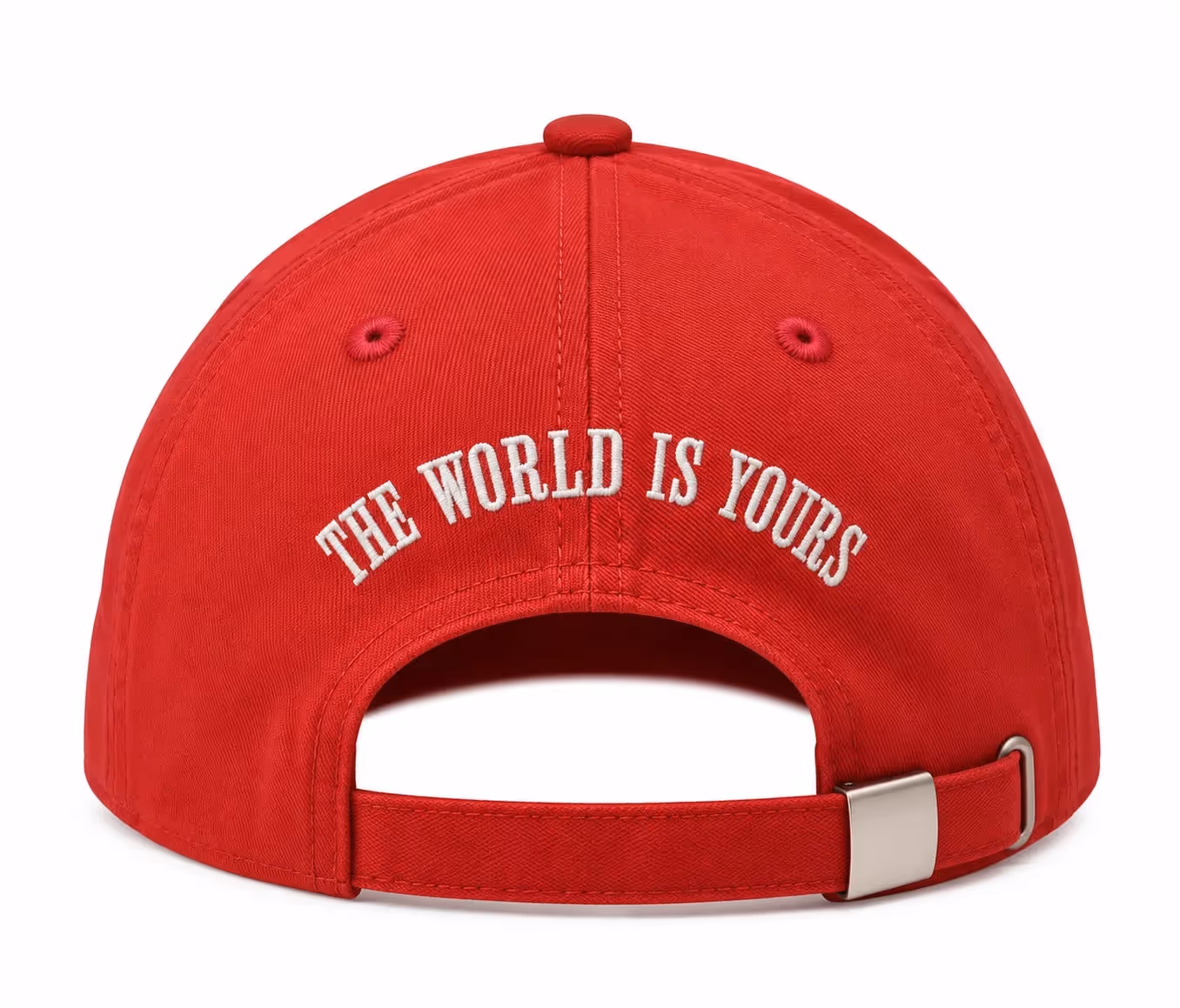 Gods Favourite Red Cotton Baseball Cap image 6