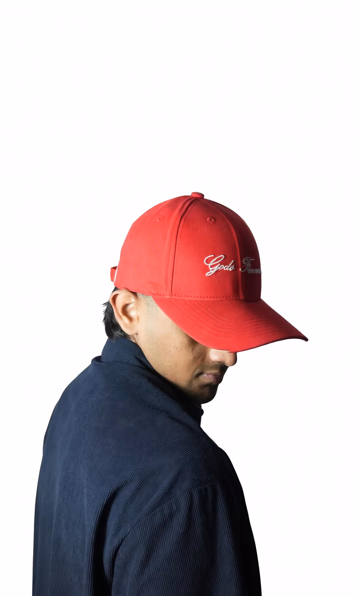 Gods Favourite Red Cotton Baseball Cap image 7