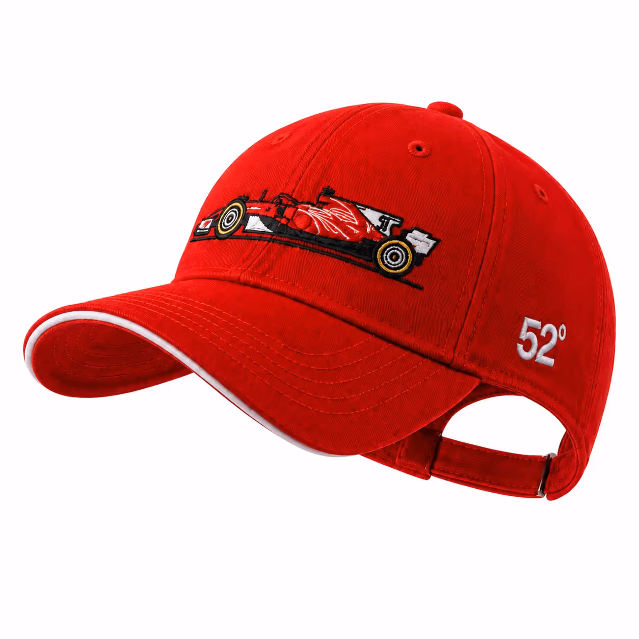 Lights Out Red Cotton Baseball Cap image 3