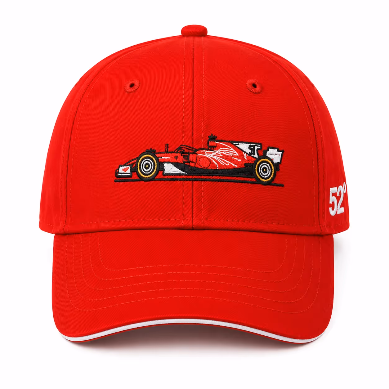 Lights Out Red Cotton Baseball Cap image 4