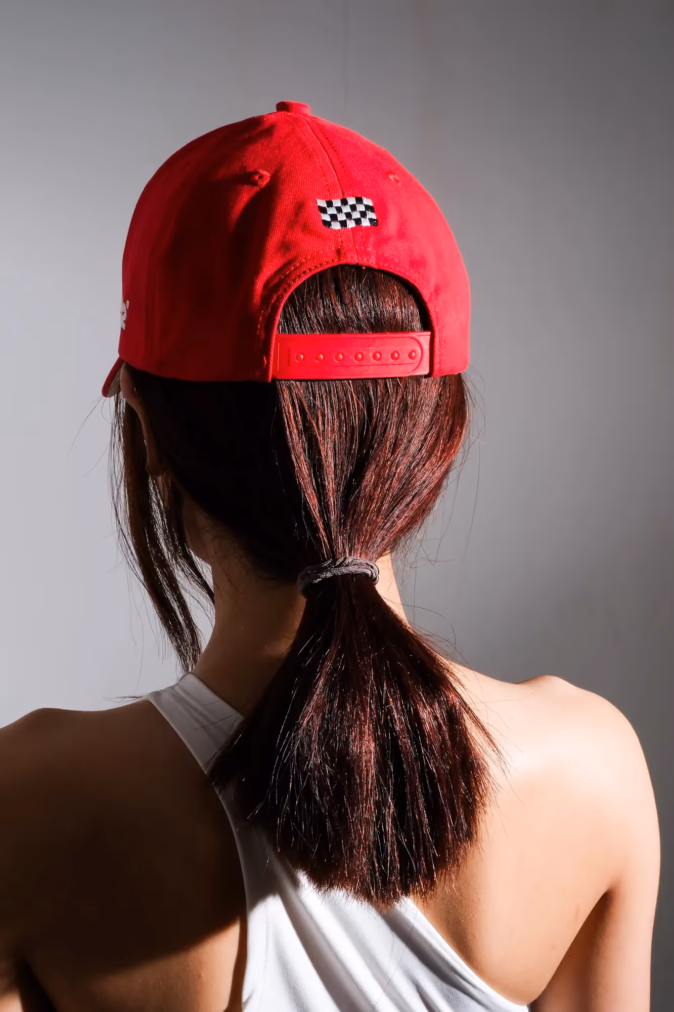 Lights Out Red Cotton Baseball Cap image 7
