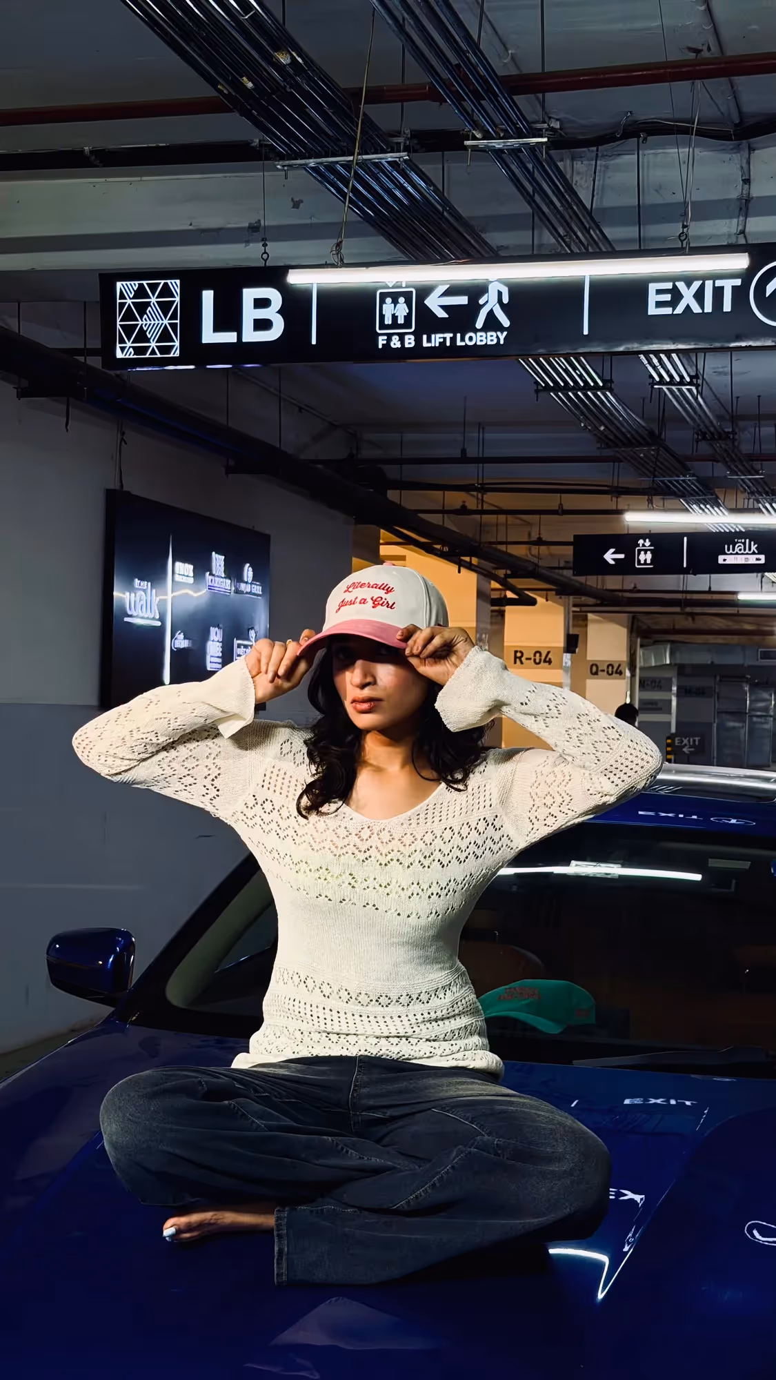 Literally Just A Girl White Cotton Baseball Cap image 8