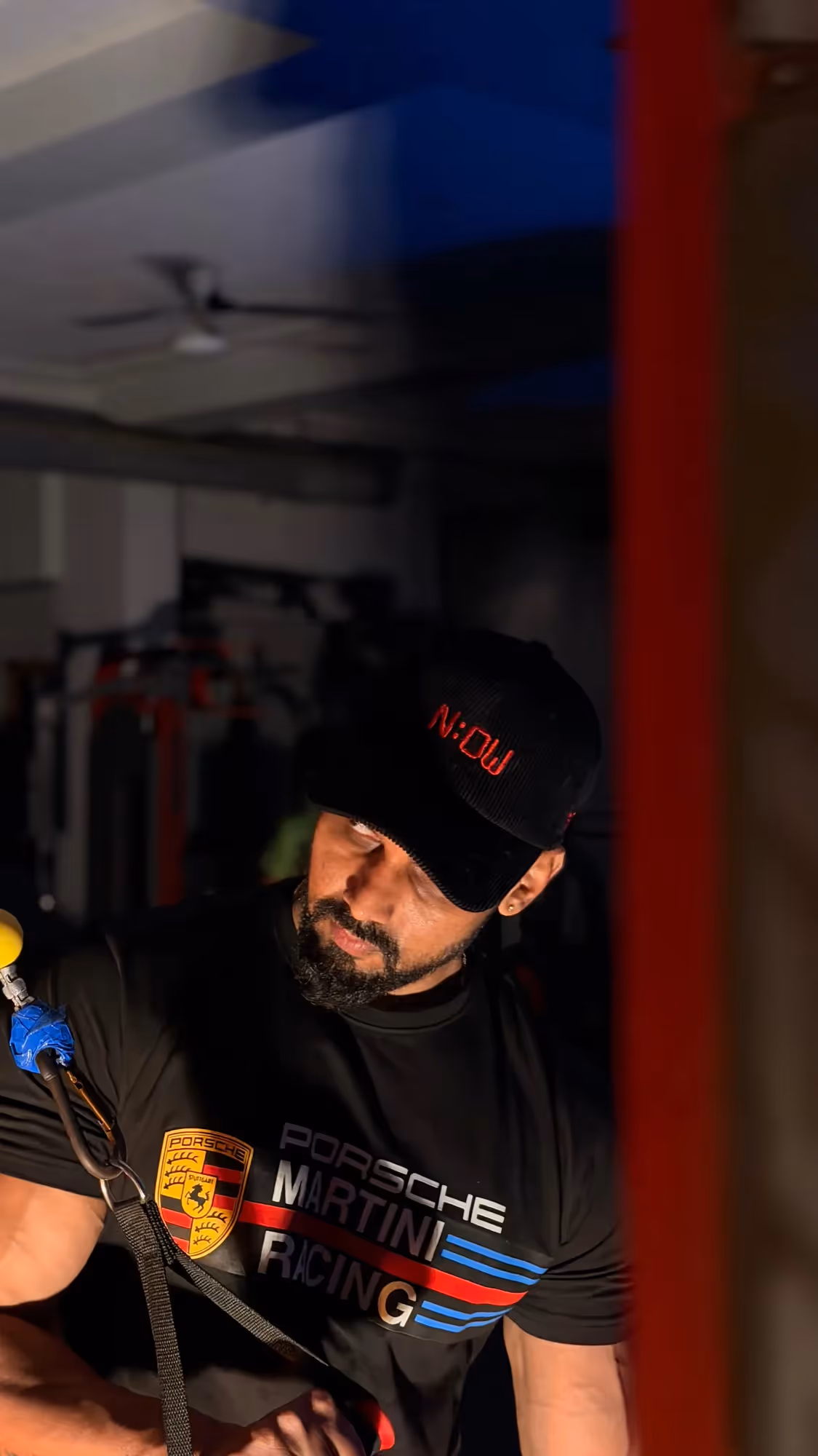 N:OW Black Corduroy Baseball Cap image 2