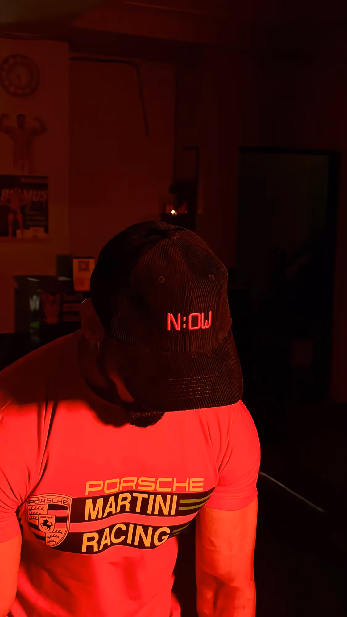 N:OW Black Corduroy Baseball Cap image 6