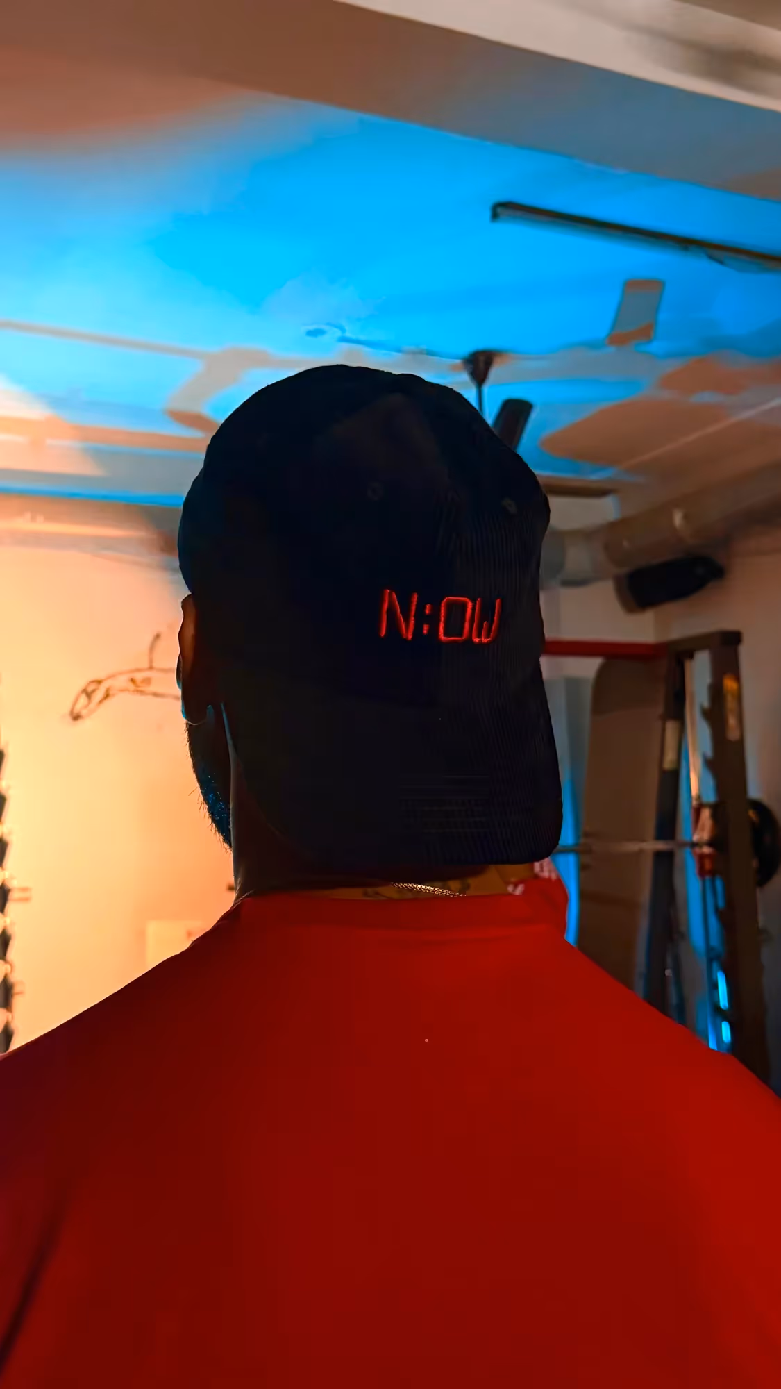 N:OW Black Corduroy Baseball Cap image 7