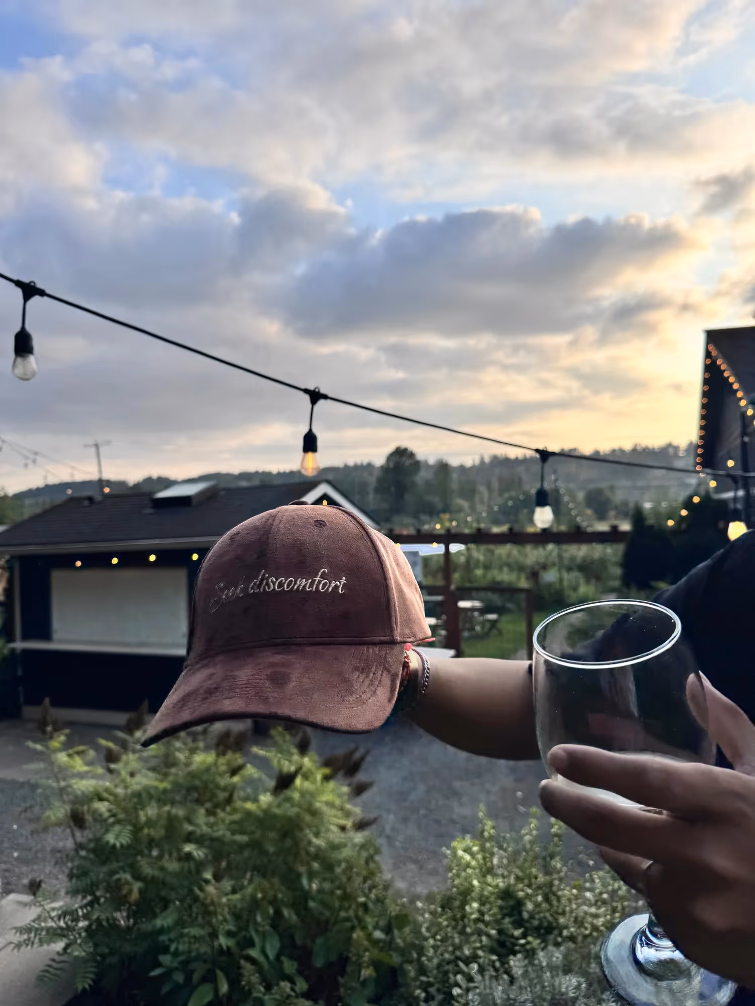 Seek Discomfort Mocha Brown Suede Baseball Cap image 17