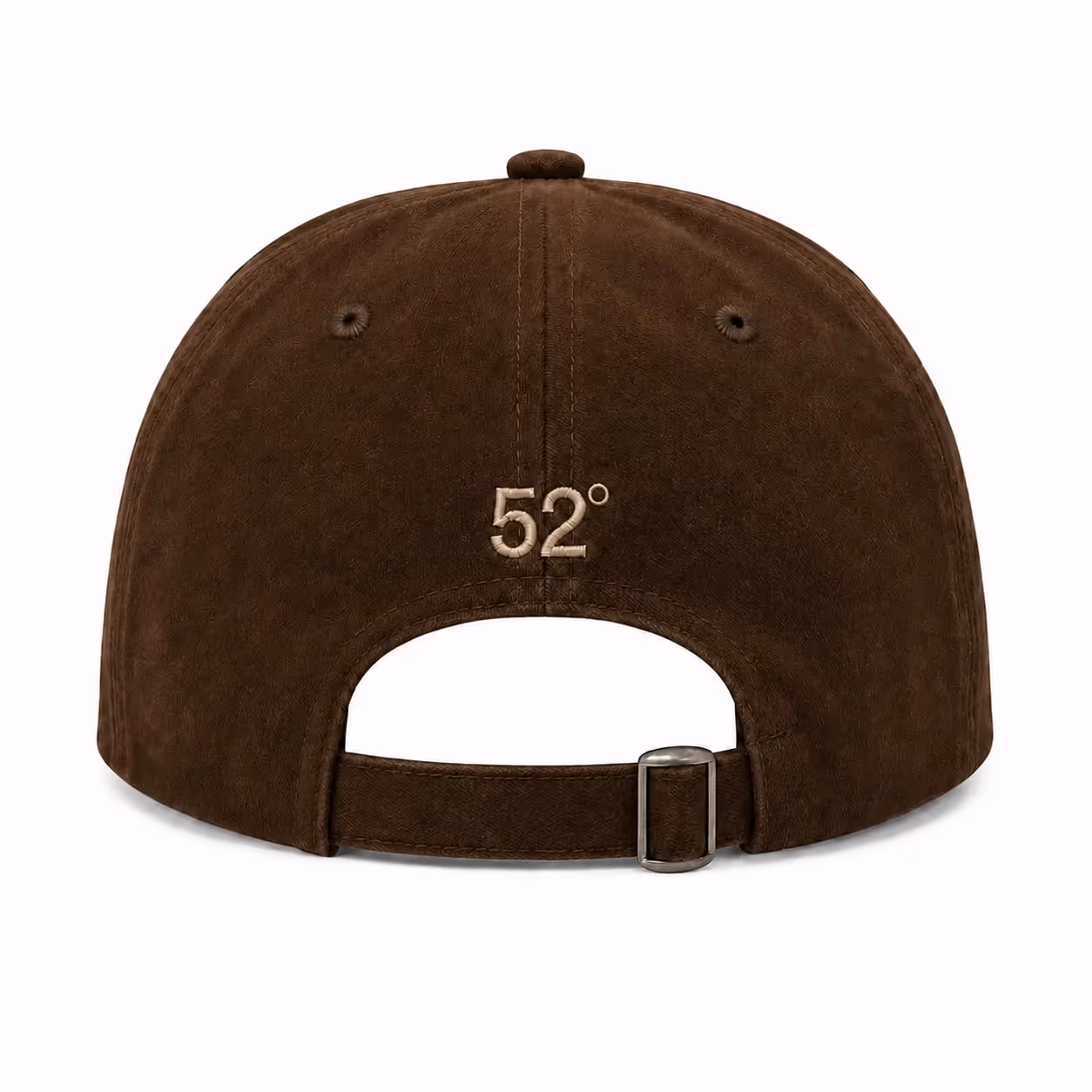 Seek Discomfort Mocha Brown Suede Baseball Cap image 6