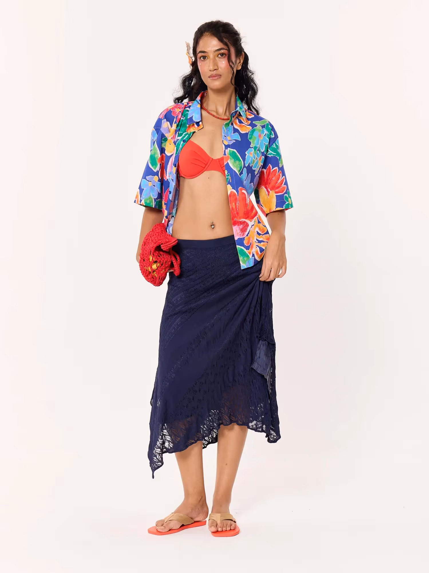 A Day in Tulum Printed Cropped Shirt image 2