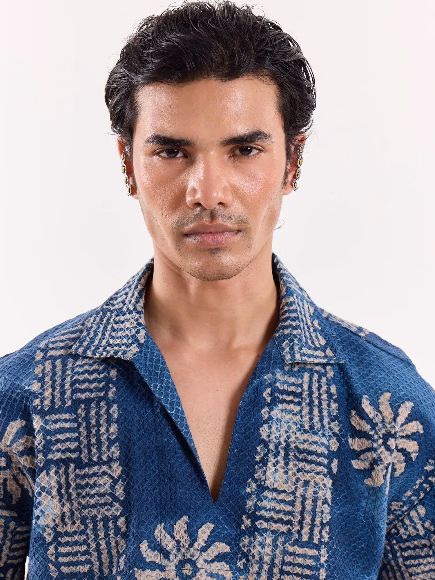 Baatik Blue Pullover Shirt  image 6