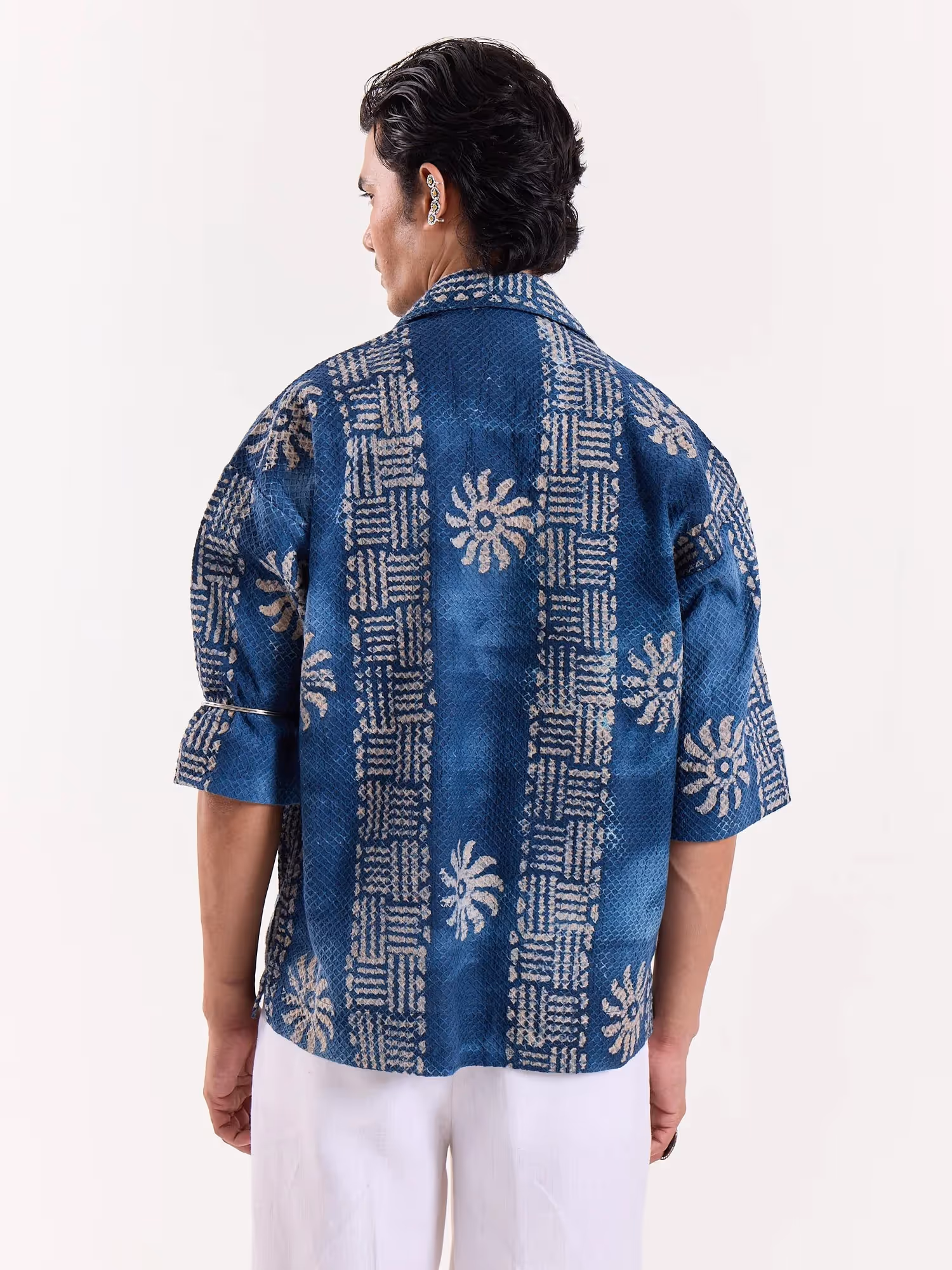 Baatik Blue Pullover Shirt  image 8