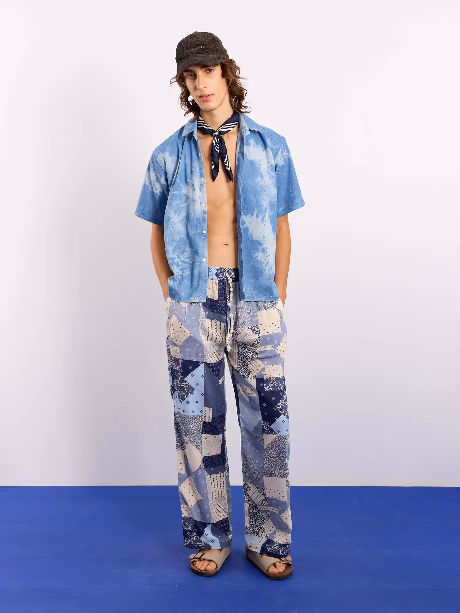Bandana Gauze Pull-on Pants image 1