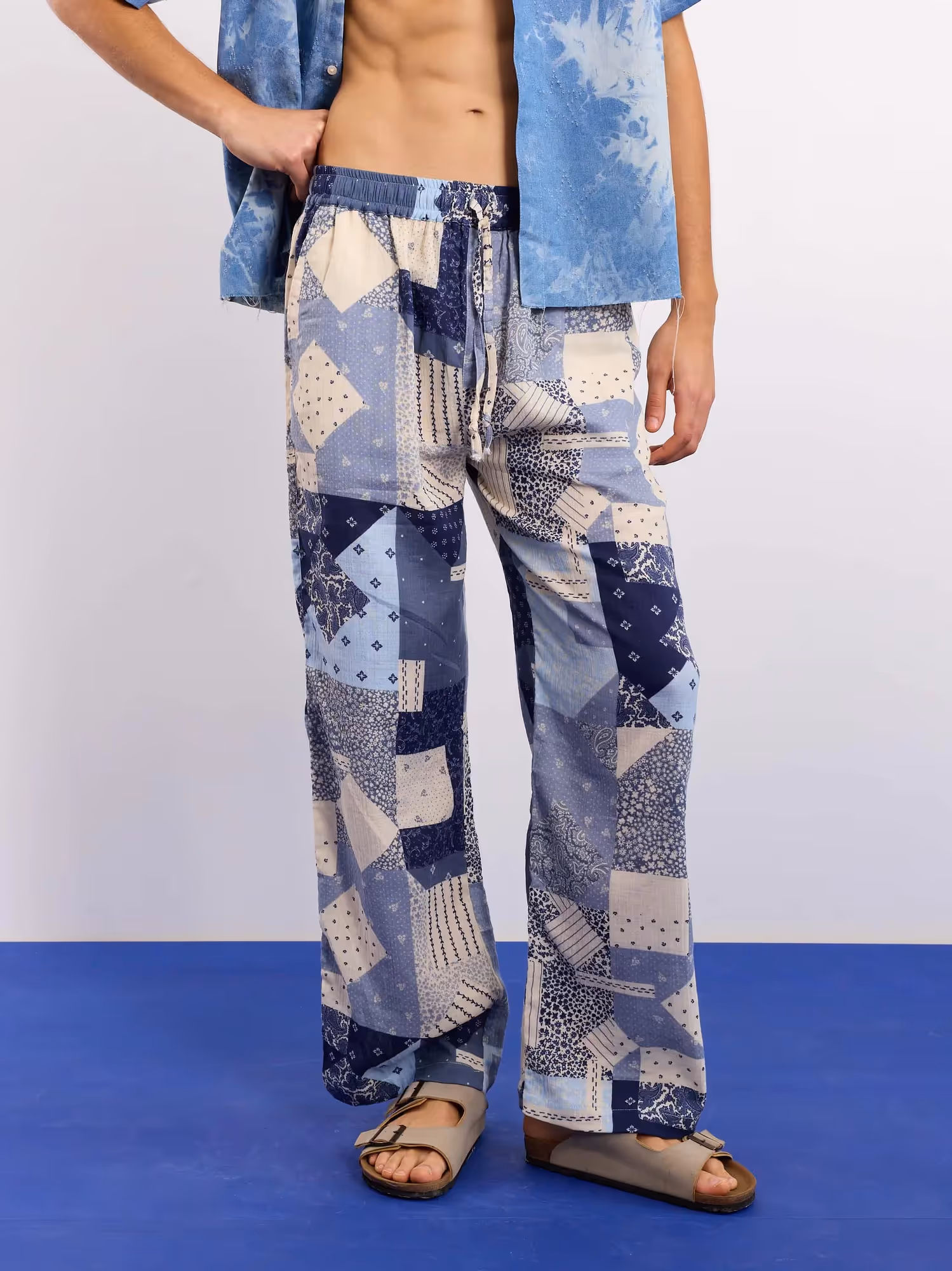 Bandana Gauze Pull-on Pants  image 3