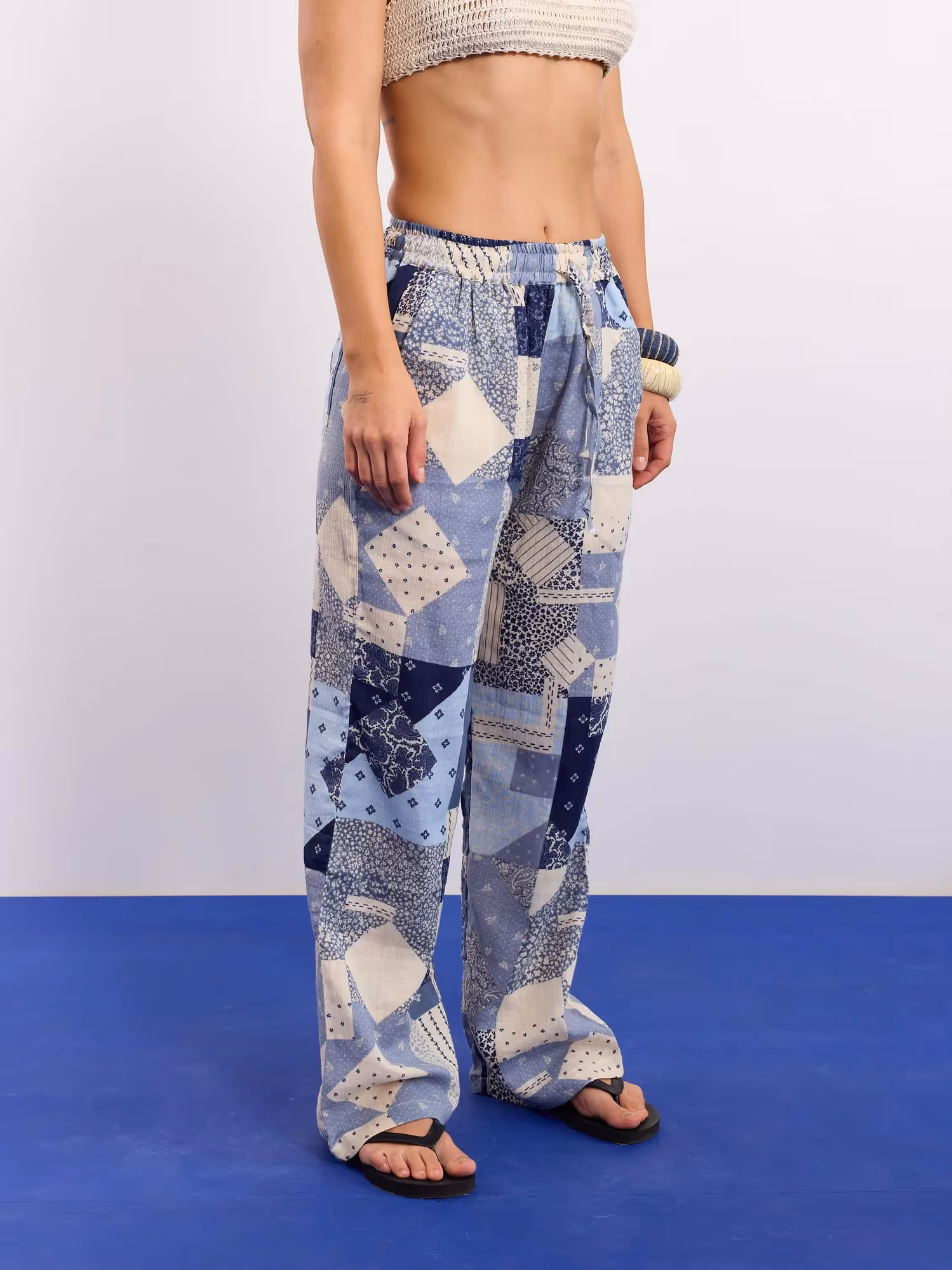 Bandana Gauze Pull-on Pants  image 6