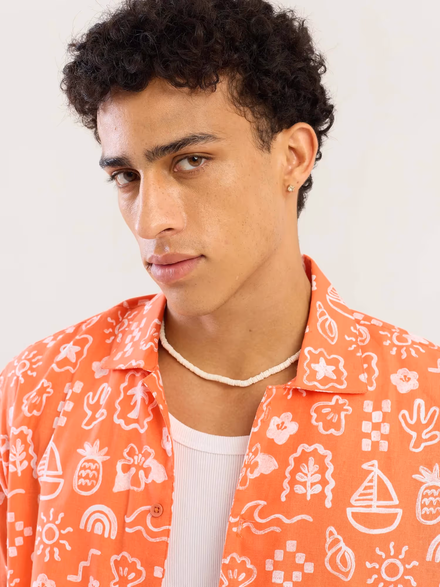 Beach Paradise Doodle Printed Shirt image 5