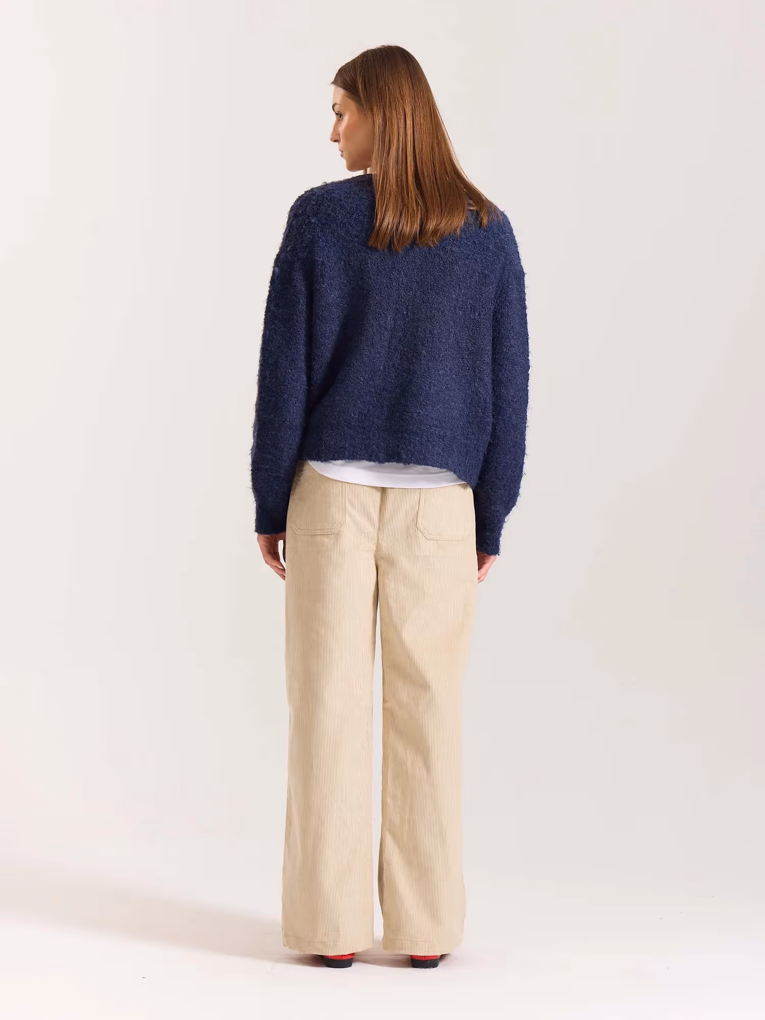 Beige Corduroy Pull-on Pants image 6
