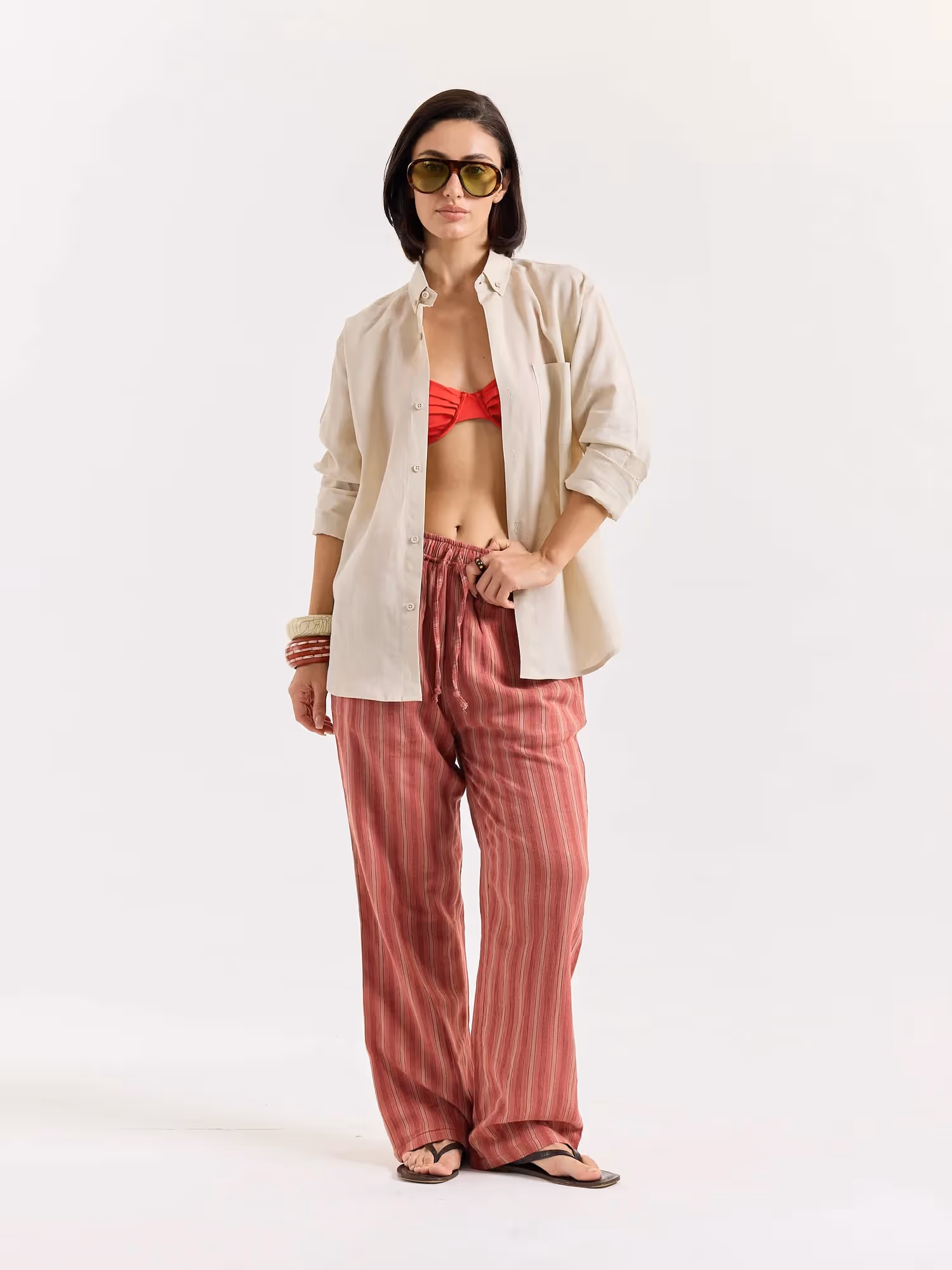 Beige Irish Linen Shirt image 2
